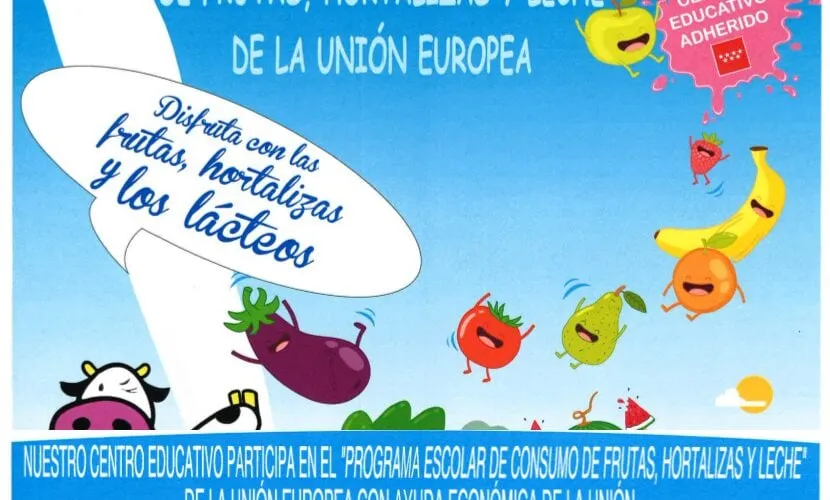 Programa escolar de consumo de leche, frutas y hortalizas