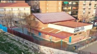 Alt Colegio Azorin en hortaleza desde el cielo
